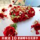 饰车队拉花2022 饰森系心形婚礼主婚车头装 红色婚车花中式 车花装