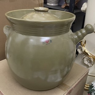 利康砂锅炖锅陶瓷煲汤煎药耐高温家用明火煲汤特大号容量17升瓦罐