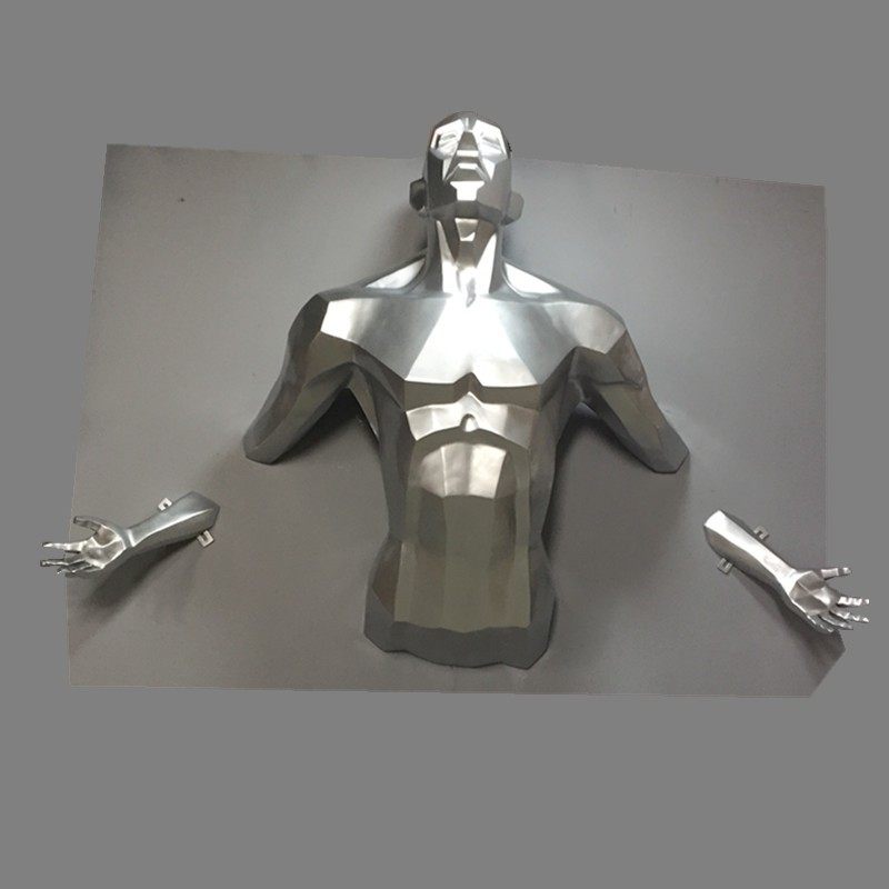 特大号穿墙雕塑半身人物壁饰挂酒吧会所KTV农家乐玄关背景装饰品