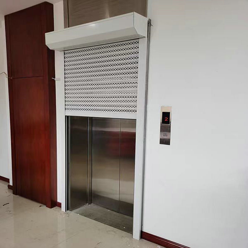 工厂定制入户电梯铝合金电动卷闸门防盗镂空通风电梯口专用卷帘门