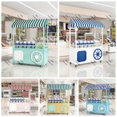 摆摊小推车移动摊位车户外促销 花车流动小吃车集市网红售卖车