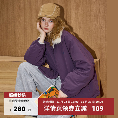 冬季拉链短外套女式棉服外套