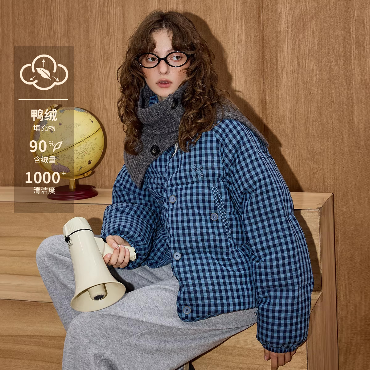 冬季新款羽绒服女加厚保暖面包服