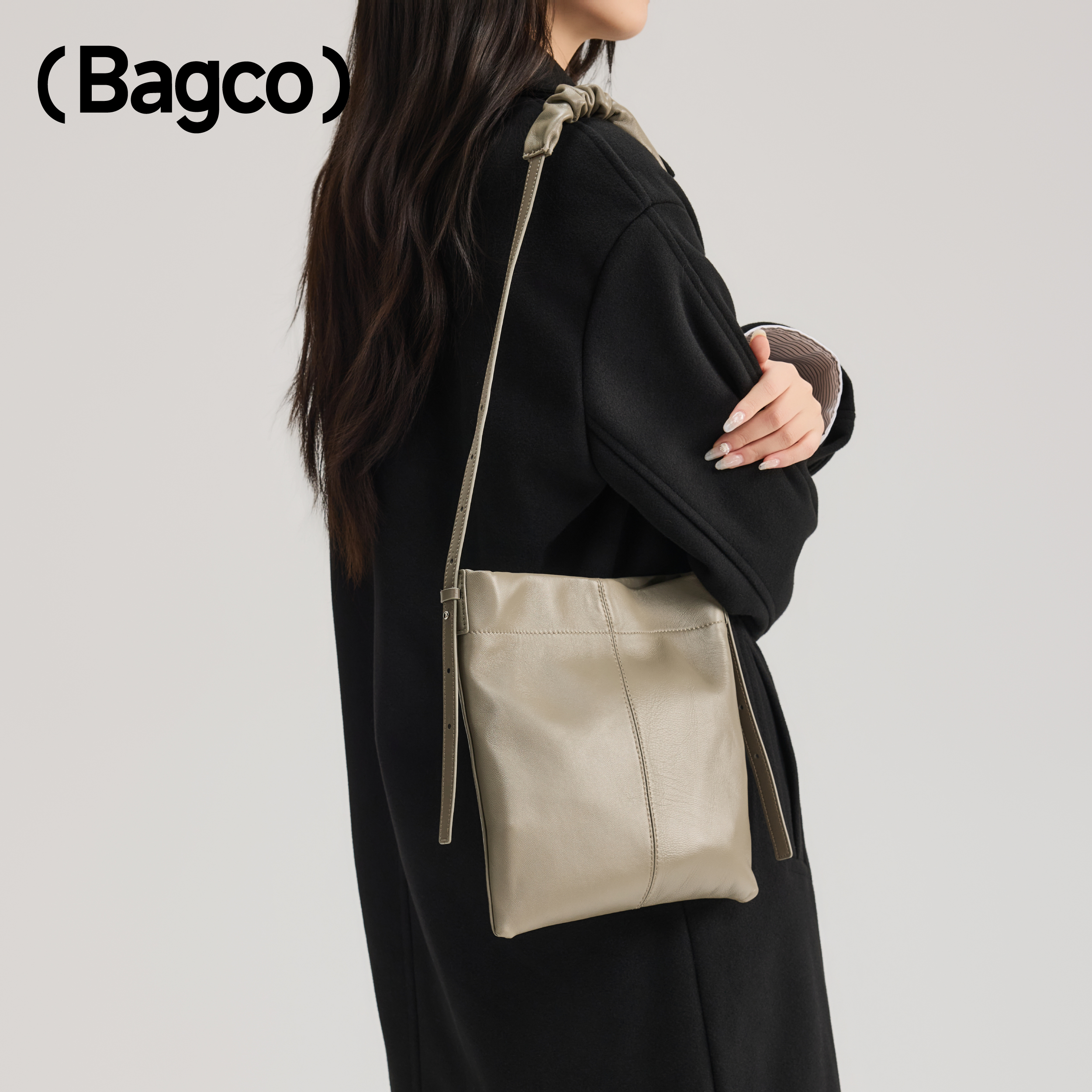 BAGCO头层羊皮大容量托特包