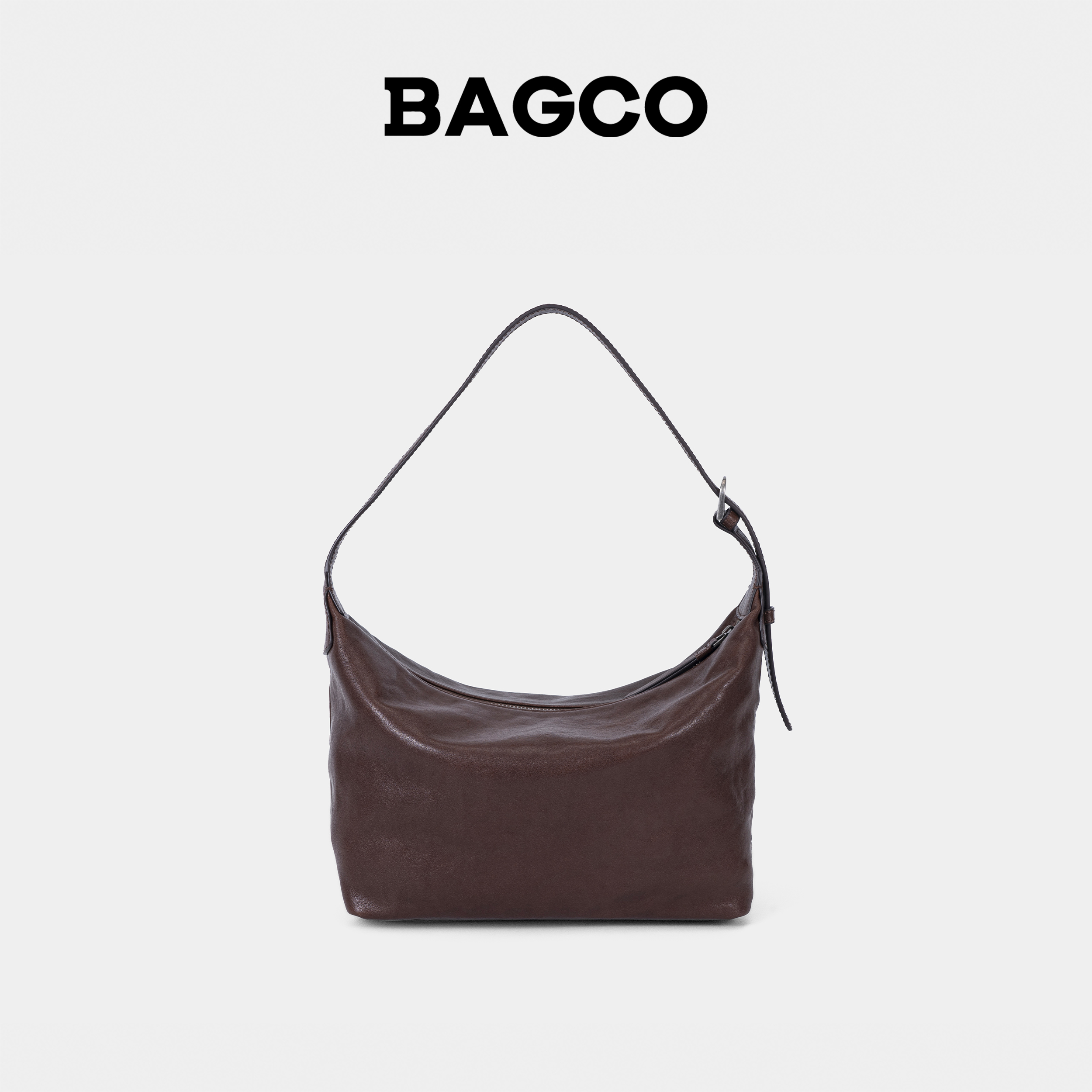 BAGCO“复古风”植鞣牛皮腋下包