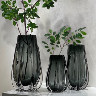 轻奢现代高档琉璃花瓶家居餐桌酒柜简约装饰品高级装饰摆件样板间
