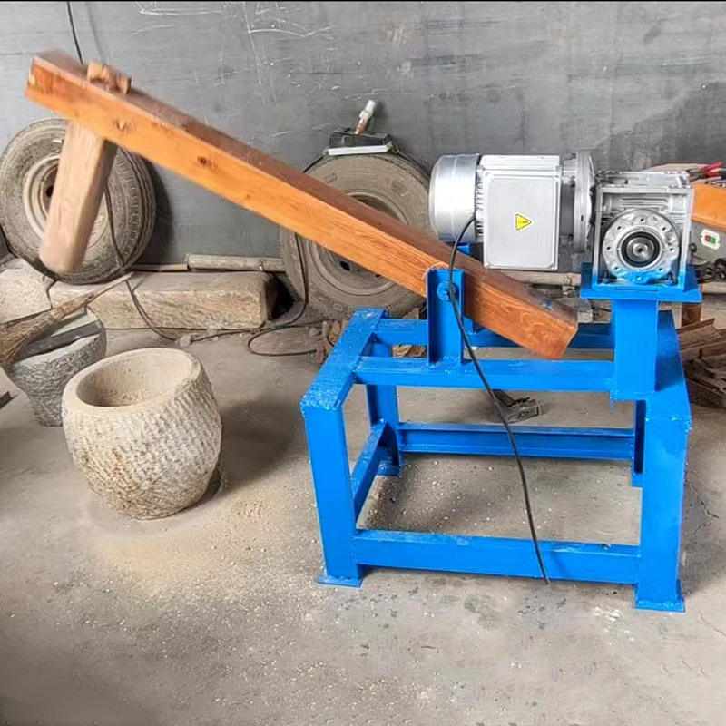 石臼人工辣椒窝打麻捣糍石自动打艾绒模仿老式石兑打窝子糍粑电动