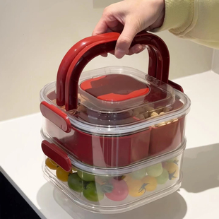 新年瓜子盘干果盘高档糖果盒2026马年元 旦春节聚会待客零食摆放盘