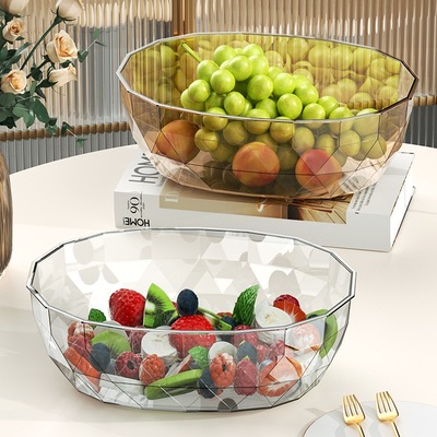 椭圆干果盘凉拌菜盘水果盘大容量客厅家用轻奢瓜子坚果果盘沙拉碗