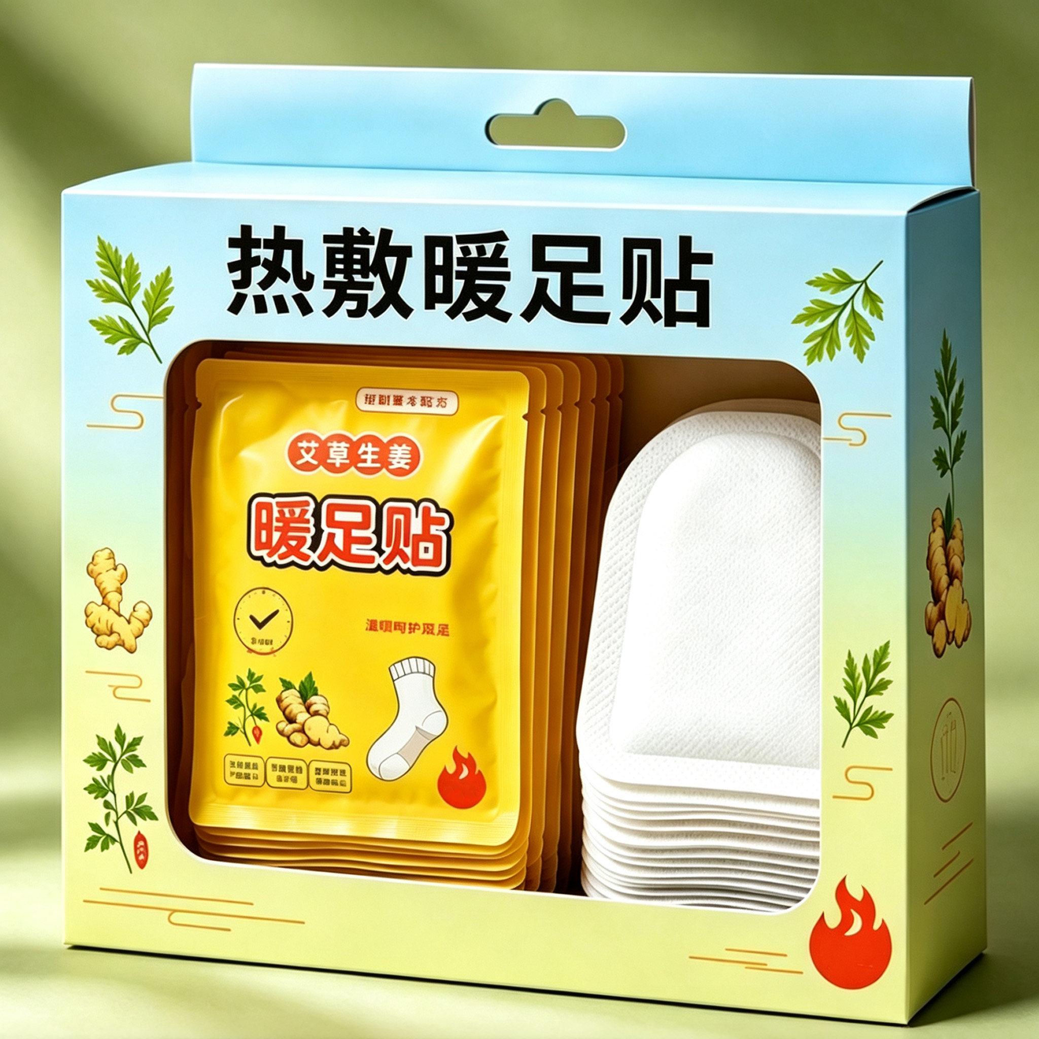 蒸汽暖足贴秋冬居家足部保暖好物
