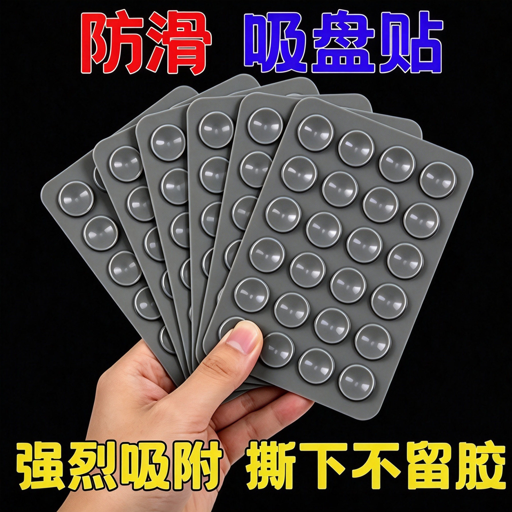 免打孔背胶强吸承重防水吸盘
