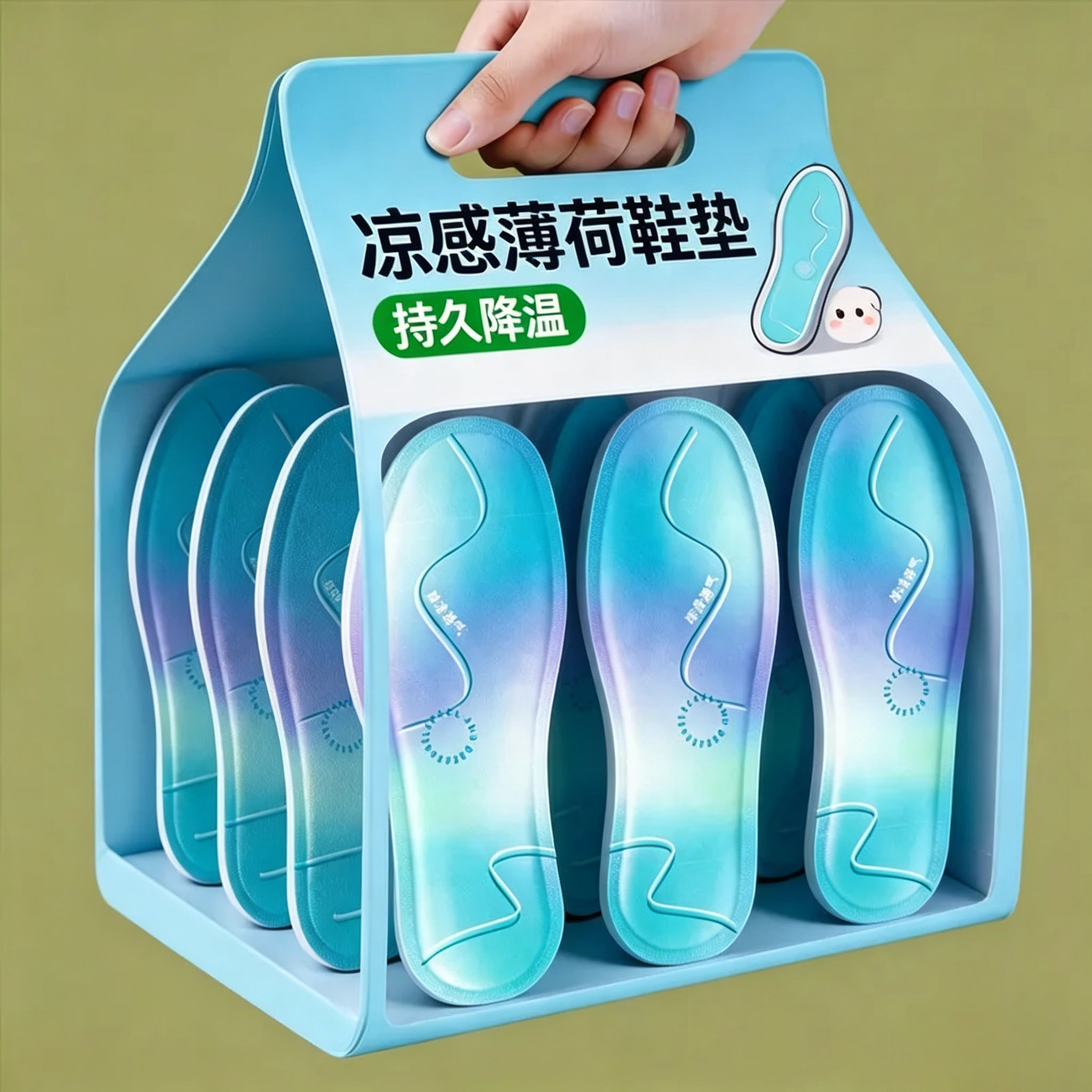 防臭夏季吸湿排汗冰凉鞋垫
