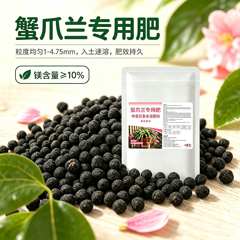 蟹爪兰孕蕾开花防黄叶颗粒肥