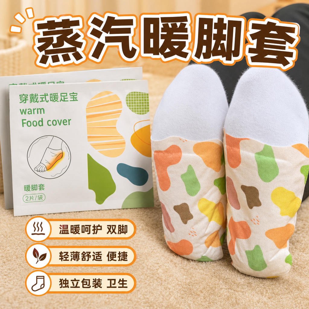蒸汽暖脚套自发热锁温贴脚更舒适