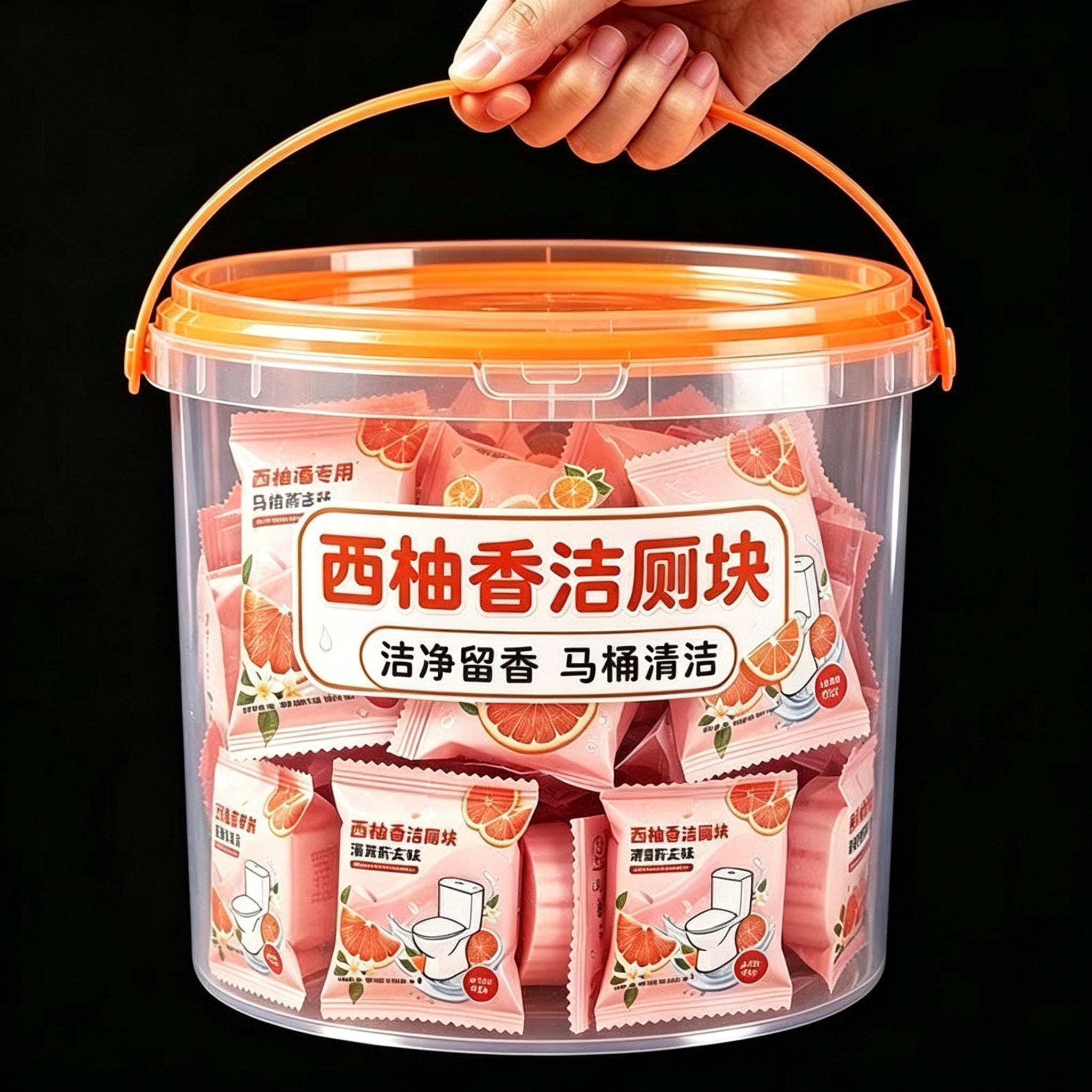 清新西柚香洁厕宝净味水箱式除味