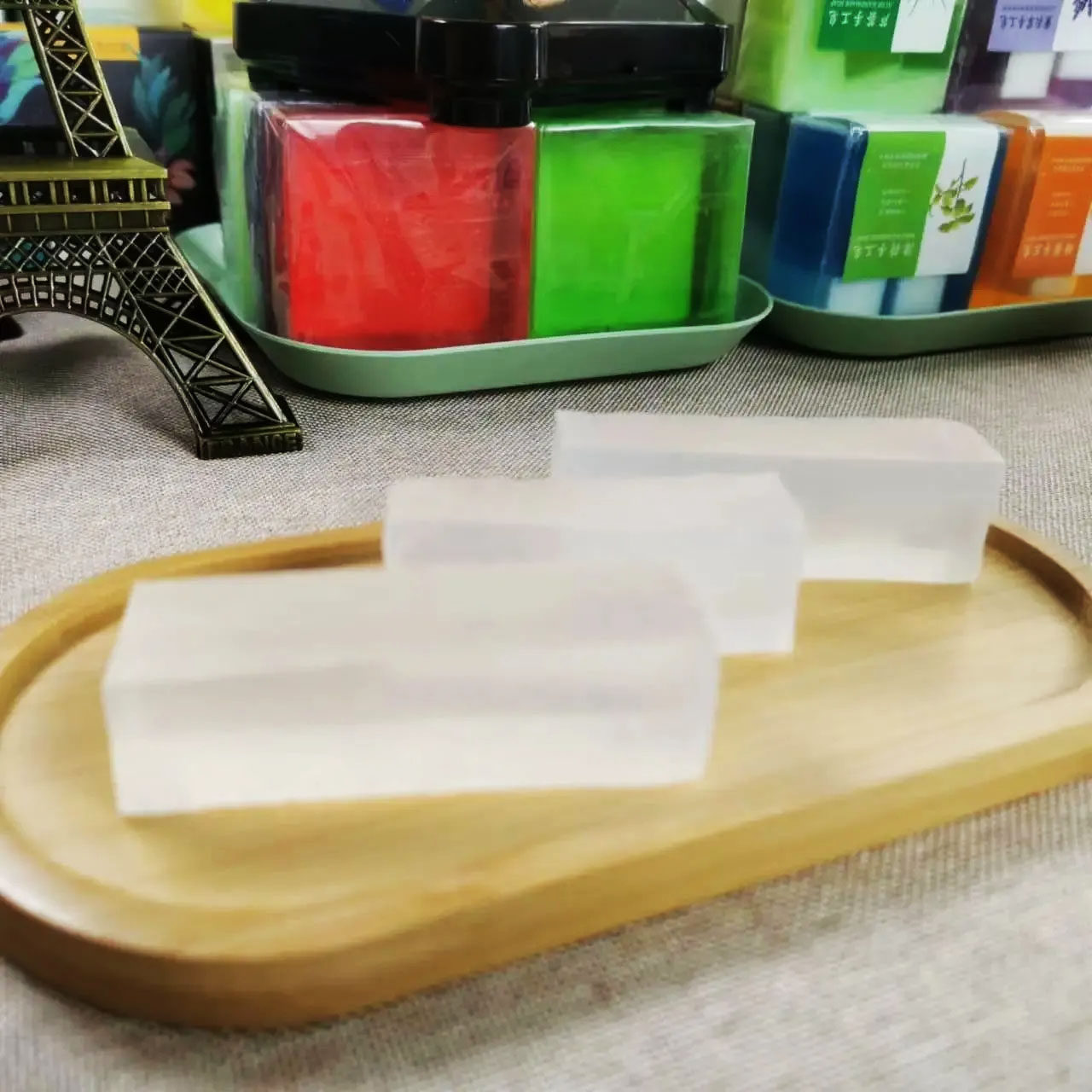 大块透明皂基整条长条玫瑰鲜花香皂精油古龙手工洗脸洗澡水晶葡萄