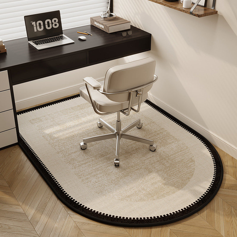 转椅地垫防滑椭圆形隔音垫子书房办公室书桌电脑椅脚垫奶油风地毯,居家布艺,转椅地垫,淘宝优惠券,粉丝福利购,淘宝优惠卷