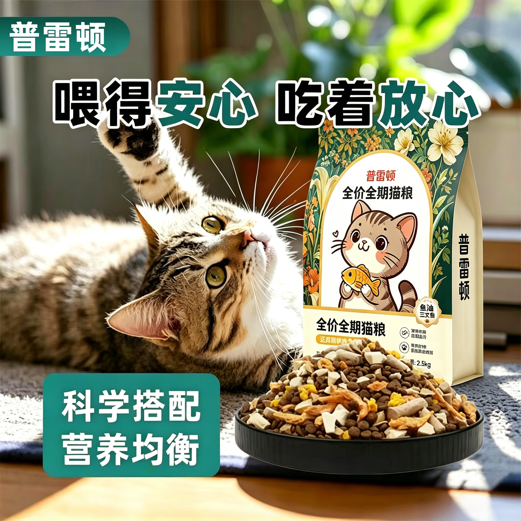 猫粮成猫幼猫全价装营养冻干主粮