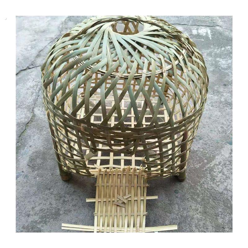 竹鸡笼纯手工竹制品养鸭鸟笼湖南农家纯竹子制作经久耐用竹编笼子图片