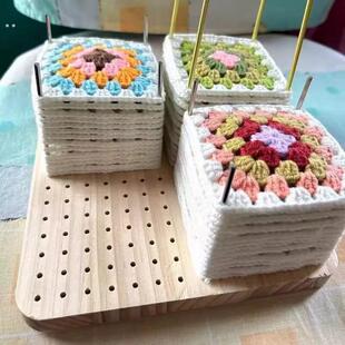 祖母格定型器花片定型器钩织定型板衣服定型板土洞洞板全套