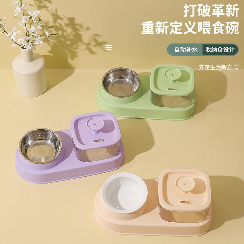 宠物饮水机猫咪饮食一体自动饮水器循环流动猫咪喂食器宠物饮水器