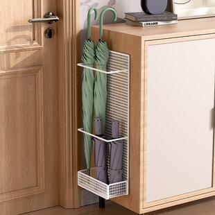 家用门口放伞神器免打孔壁挂式雨伞收纳放置架商用长柄伞桶置物架