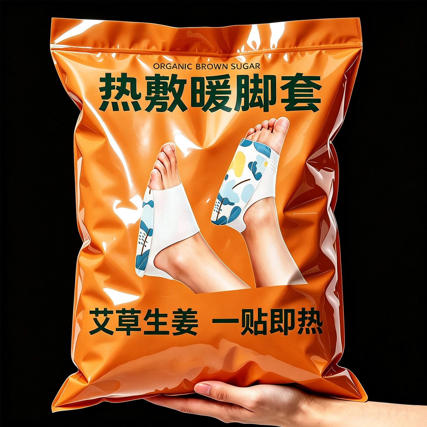 穿戴式发热脚套冬季暖足热敷