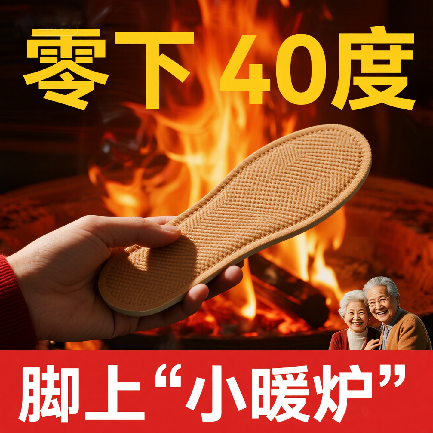 艾草自发热鞋垫秋冬季保暖