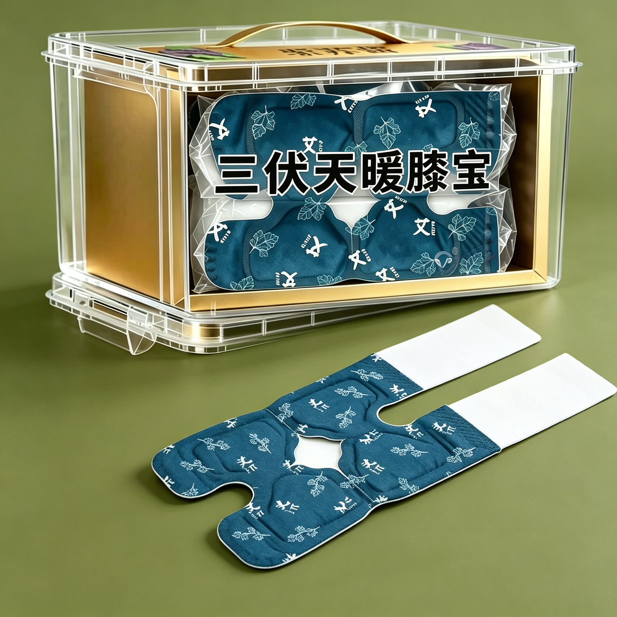 艾草生姜自发热暖膝贴护关节