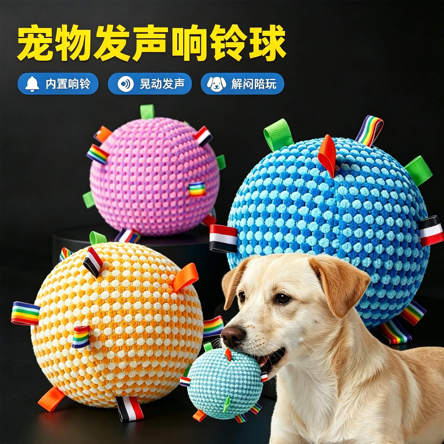 小型犬发声咬不烂自嗨玩具球
