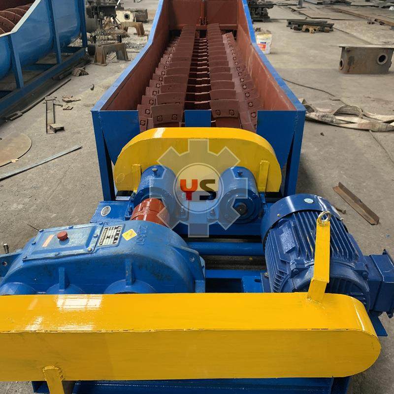 双排螺旋泥石分离擦洗机一米双轴槽式洗石机砂石粘料清洗设备厂家