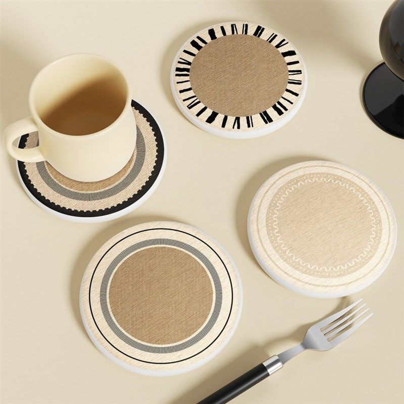 诧寂风圆型杯垫硅藻土吸水垫台面速干耐脏茶杯垫咖啡沥水垫隔热垫,居家布艺,餐垫,淘宝优惠券,粉丝福利购,淘宝优惠卷