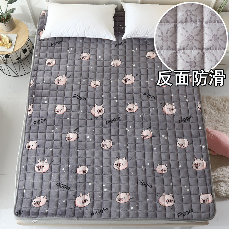 加厚加绒法莱绒冬季珊瑚绒床单床上铺毛毯铺床双人绒毯子床垫床毯
