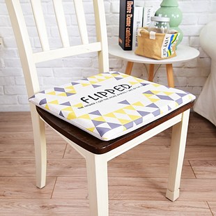 棉麻坐垫家用餐椅垫透气坐垫办公室学生宿舍海棉椅子Z垫透气垫子