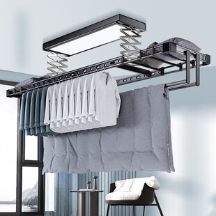 丽人晾衣架电动遥控升降阳台智能家用自动伸缩晾衣杆被子晒衣架