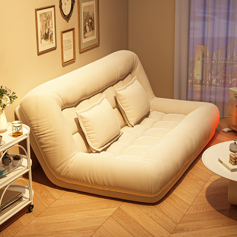 懒人沙发小户型可躺可睡单双人出租房床边折叠小沙发靠背座椅