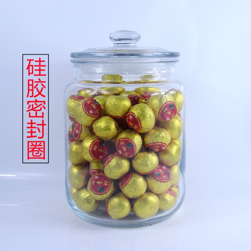 玻璃密封罐口径加厚食品杂粮茶叶陈储物罐圆形储存