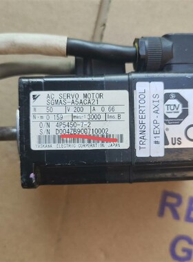 SGMAS-A5ACA21安川伺服电机,50W。实物拍摄,功