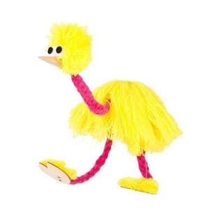 木偶提线儿童益智互动提线鸵鸟毛绒娃娃玩具傀儡戏儿童节日礼品