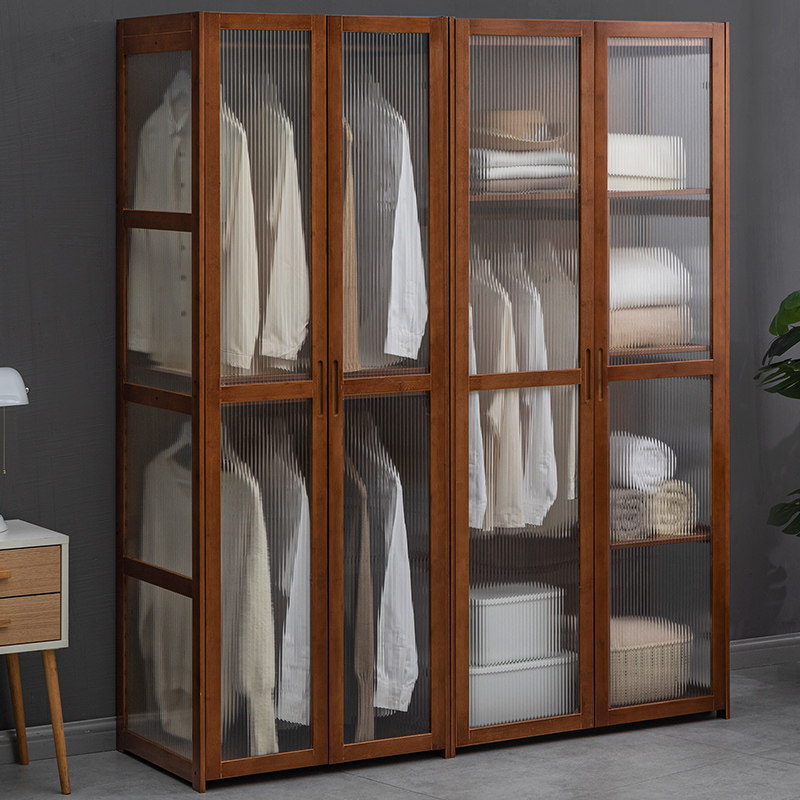 简易衣柜卧室出租房屋儿童实木组装收纳柜子衣橱小户型经济型