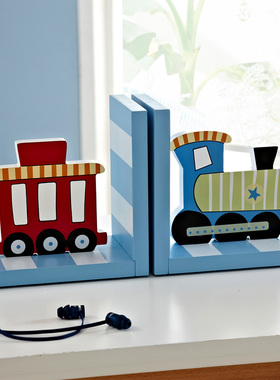 儿童样板房家居创意装饰品男孩习书夹书书立软装家饰