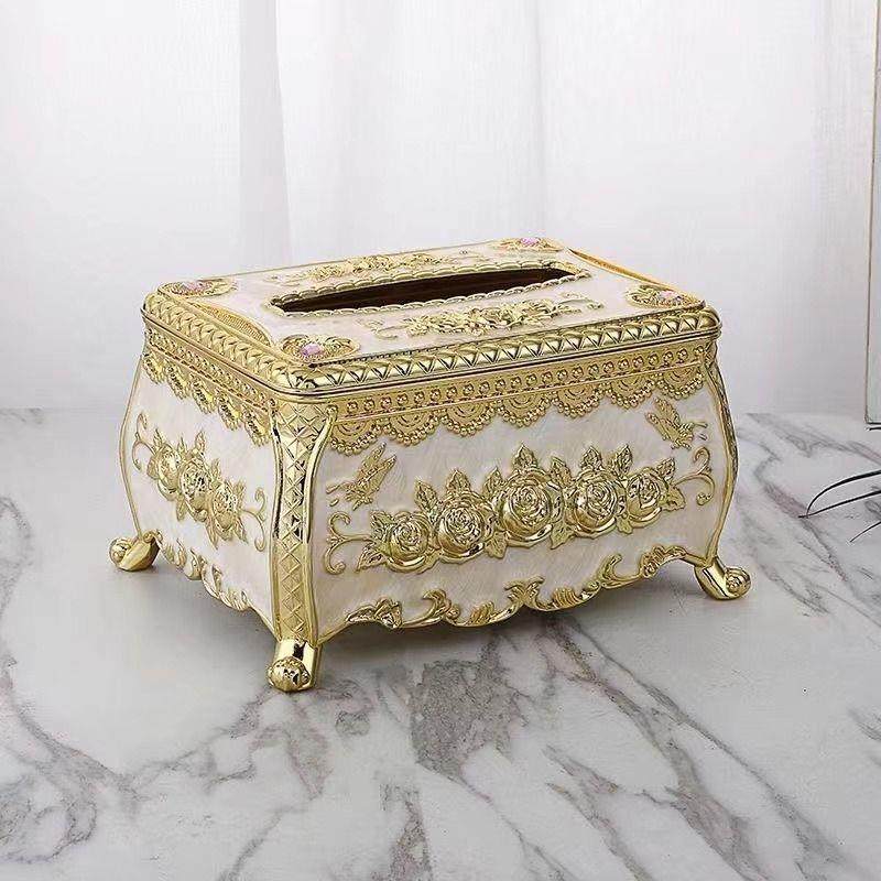 欧式纸巾盒客厅卧室抽纸盒树脂环保彩绘茶几收纳塑料创意,家居饰品,装饰纸巾盒,淘宝优惠券,粉丝福利购,淘宝优惠卷