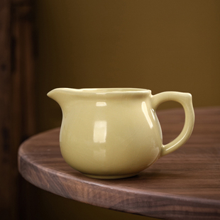 汝窑功夫茶具茶道配件汝窑公道杯分茶器家用复古茶具配件