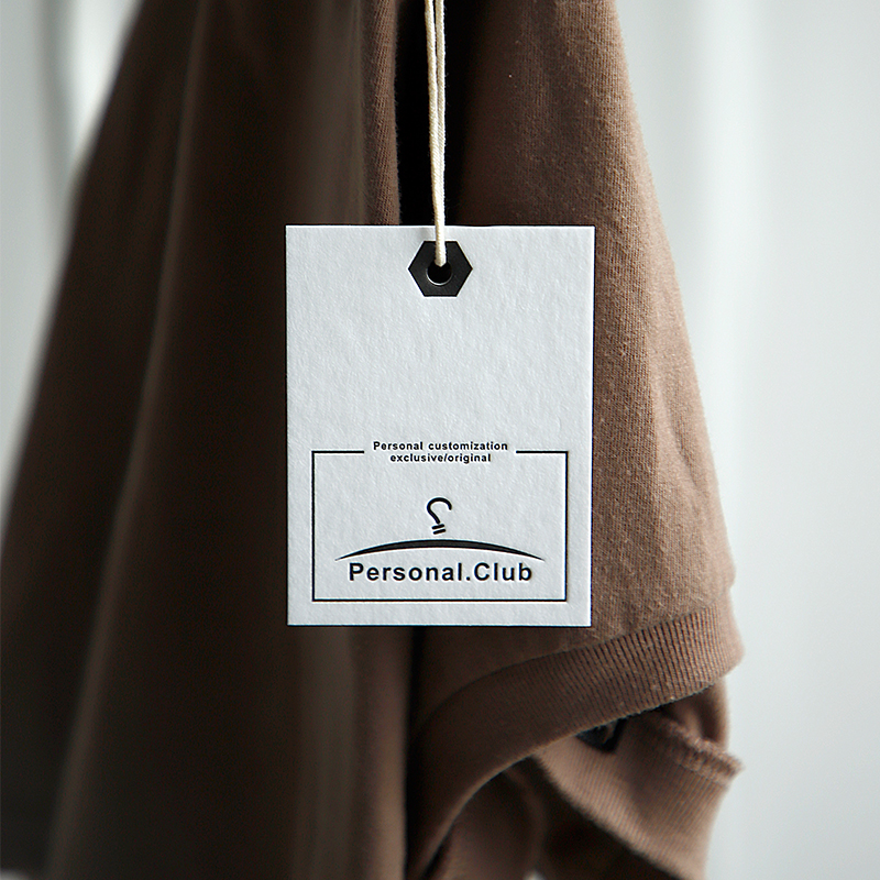 吊牌定制服装衣服棉卡服装店标签价格商标挂牌卡片吊牌定做logo