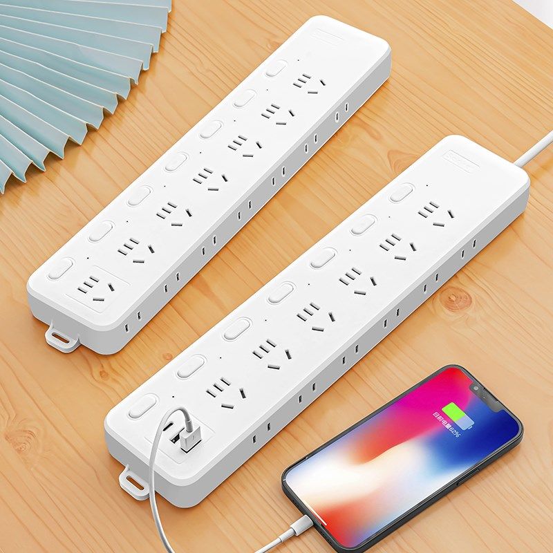 插座多开关无线插座USB接线板排插线板超功率过载保护带线家用
