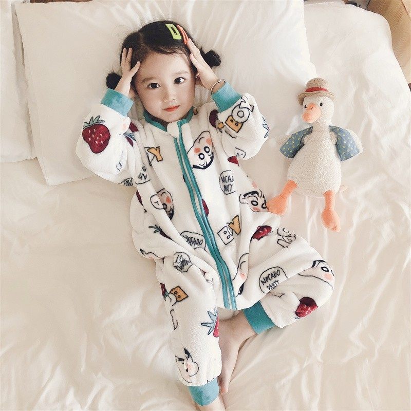 法兰绒婴儿睡袋宝宝加厚防踢被神器儿童春秋珊瑚绒冬季加绒男女童,婴童用品,睡袋/防踢被,淘宝优惠券,粉丝福利购,淘宝优惠卷