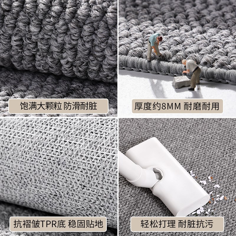厨房专用地垫可擦吸水吸油门口门垫2024新款防滑防油脚垫满铺地毯