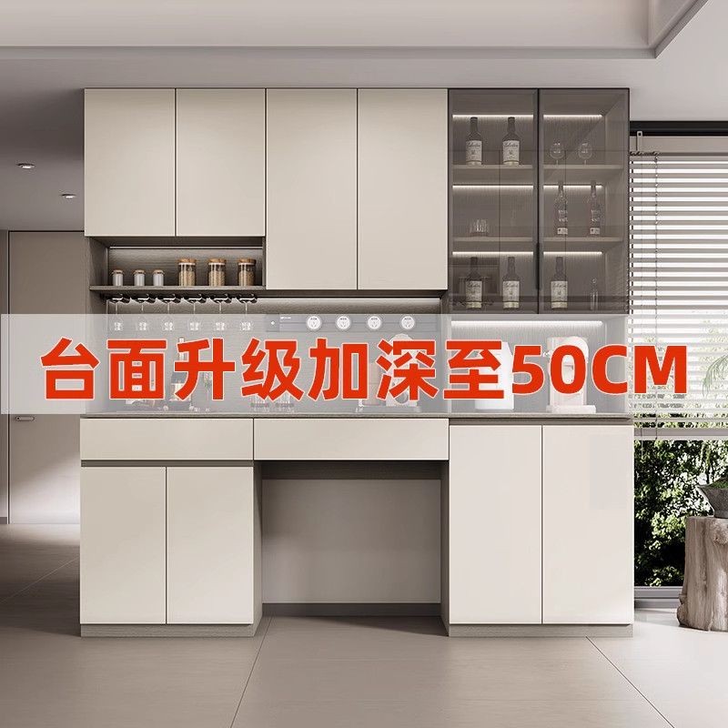 定制餐边柜靠墙嵌入餐桌一体高柜客厅厨房家用小户型置物实木酒柜,住宅家具,餐边柜,淘宝优惠券,粉丝福利购,淘宝优惠卷