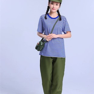 六七八十年代怀旧服装70海魂衫演出服工人80农村衣服老旧