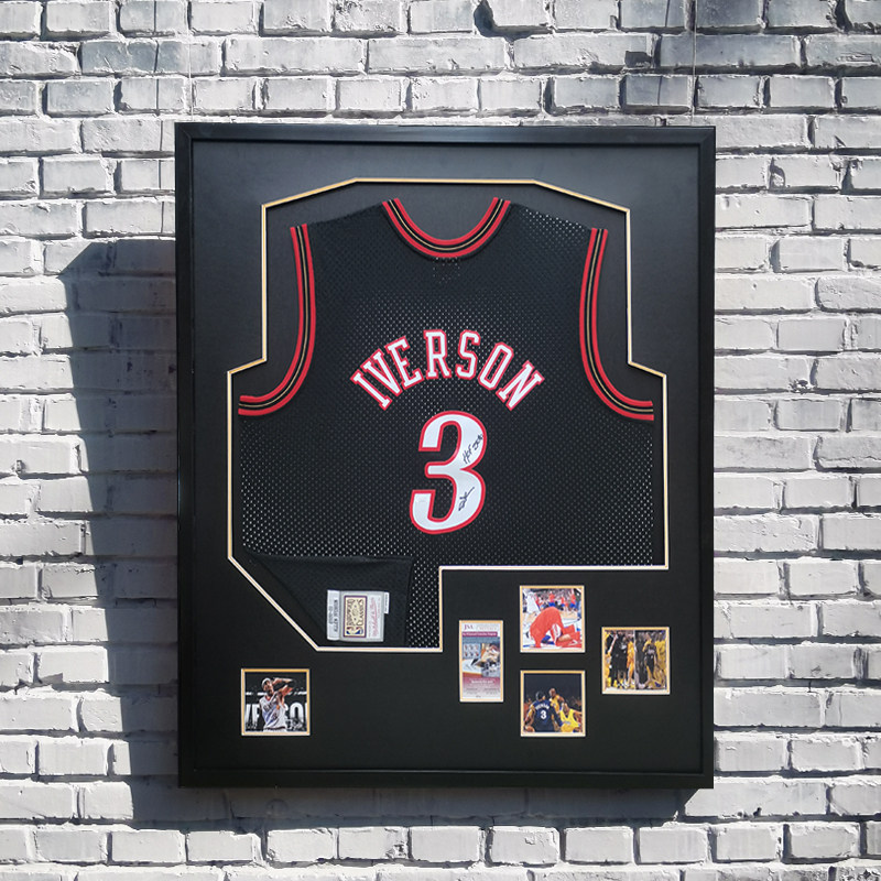 北京装裱球衣装裱实物衣服足球衣服篮球衣服画框定制球衣签名相框